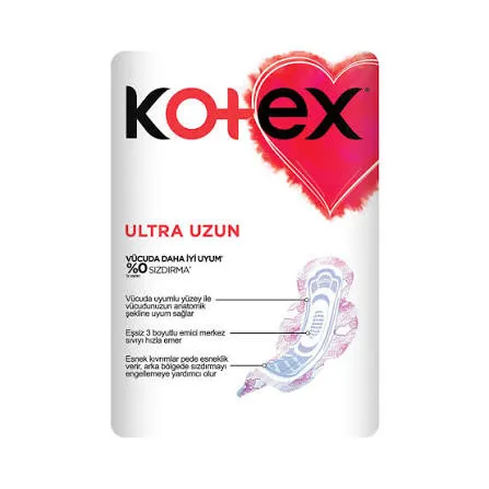 نوار بهداشتی کوتکس بلند، Kotex Ultra Uzun، خرید نوار بهداشتی بلند، نوار بهداشتی 18 عددی، نوار بهداشتی جذب بالا، نوار بهداشتی شبانه، نوار بهداشتی بالدار، قیمت نوار کوتکس، نوار بهداشتی ترکیه، محصولات بهداشتی بانوان